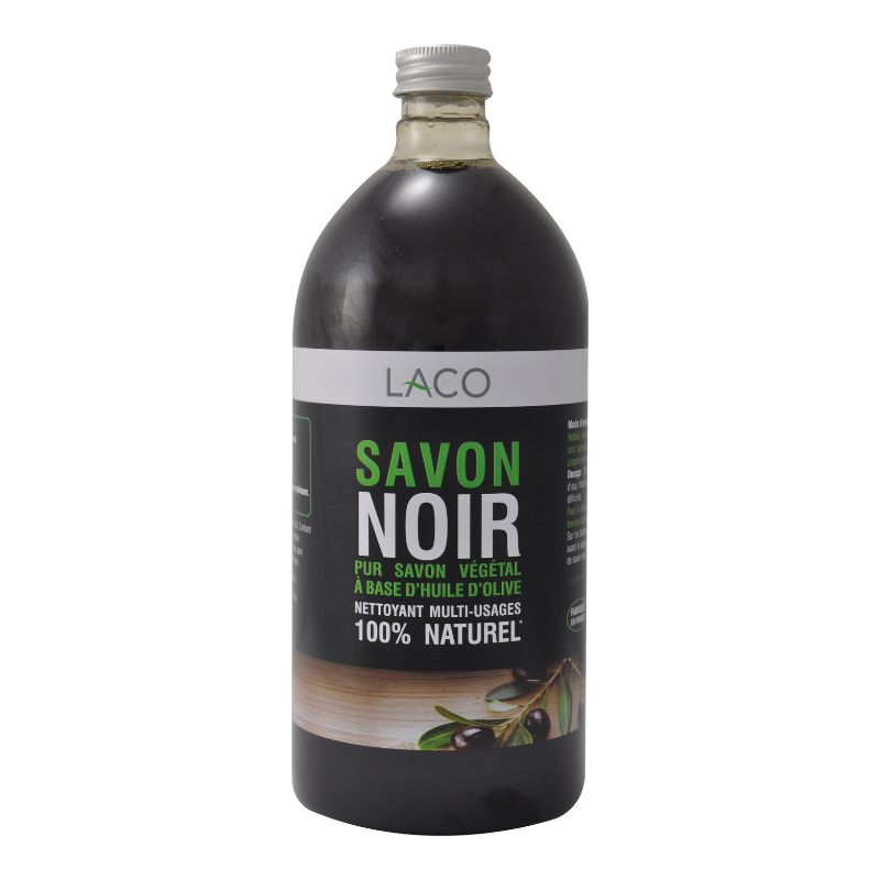 Savon noir liquide pour nettoyer et dégraisser