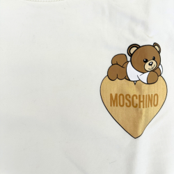 Sweat Moschino Enfant – Ours emblématique sur cœur doré 12 ans
