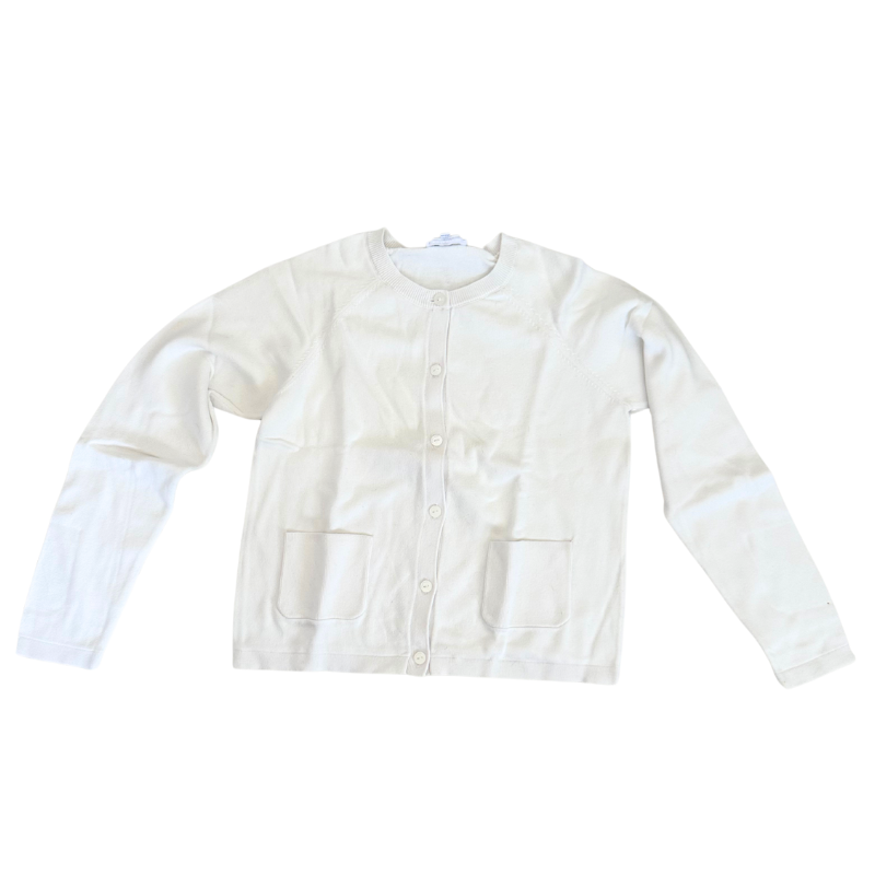 Gilet blanc uni – Basique chic avec poches plaquées Gilet blanc uni – Basique chic avec poches plaquées