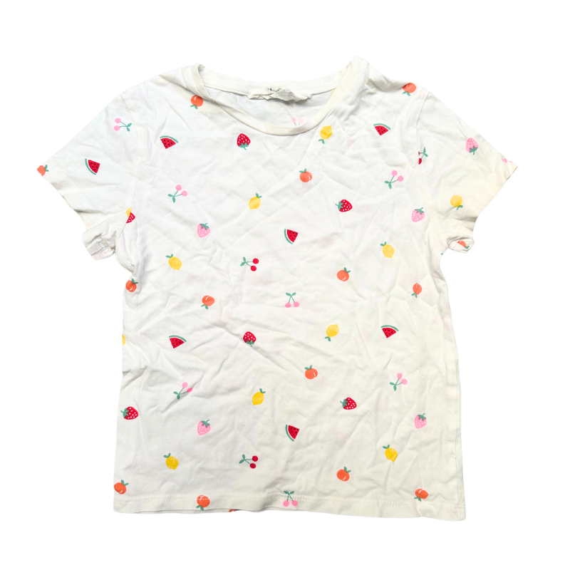 T-shirt blanc imprimé fruits – Une dose de fraîcheur et de bonne humeur ! T-shirt blanc imprimé fruits – Une dose de fraîcheur et de bonne humeur !
