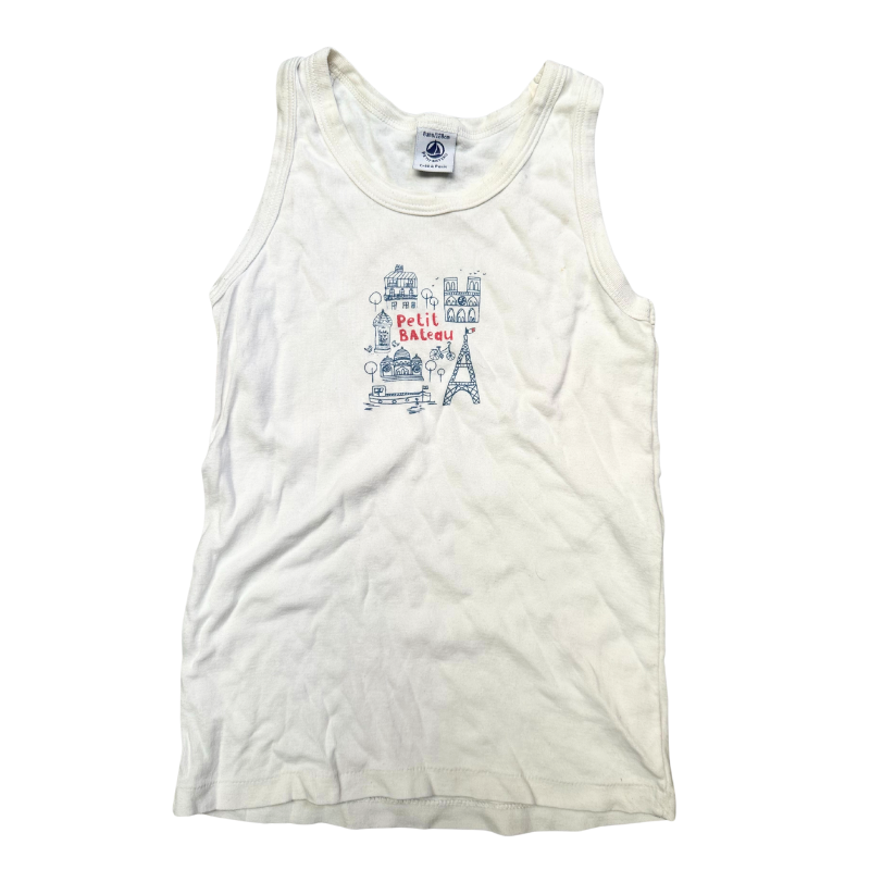 Débardeur Petit Bateau Paris – Léger, doux et illustré avec charme