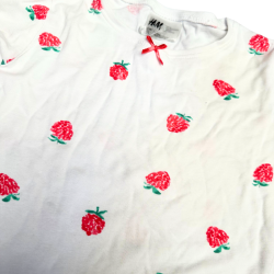 T-shirt Manches Longues H&M – Fraises Craquantes pour Journées Douces
