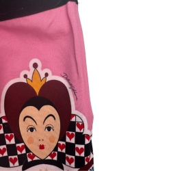 Legging enfant rose Reine de Cœur – Imprimé graphique et ludique 7-8ans