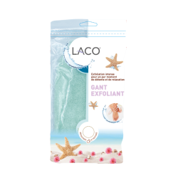 Gant exfoliant doux | Vert eau