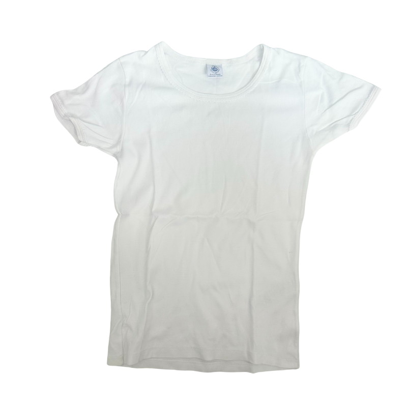 T-shirt blanc basique Petit Bateau – L’intemporel du vestiaire enfant 12ans