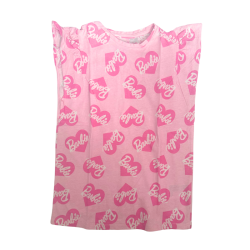 T-shirt Barbie rose à cœurs – Motifs all-over ultra tendance