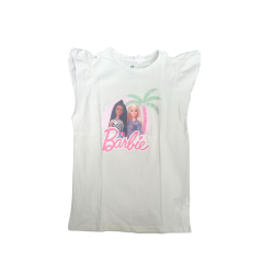 T-shirt Barbie duo poupées – Ambiance palmier et girl power