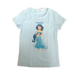 T-shirt Disney Jasmine bleu ciel – L’allure d’une princesse au caractère bien trempé