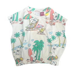 Top court Zara x Peanuts – Snoopy en mode vacances