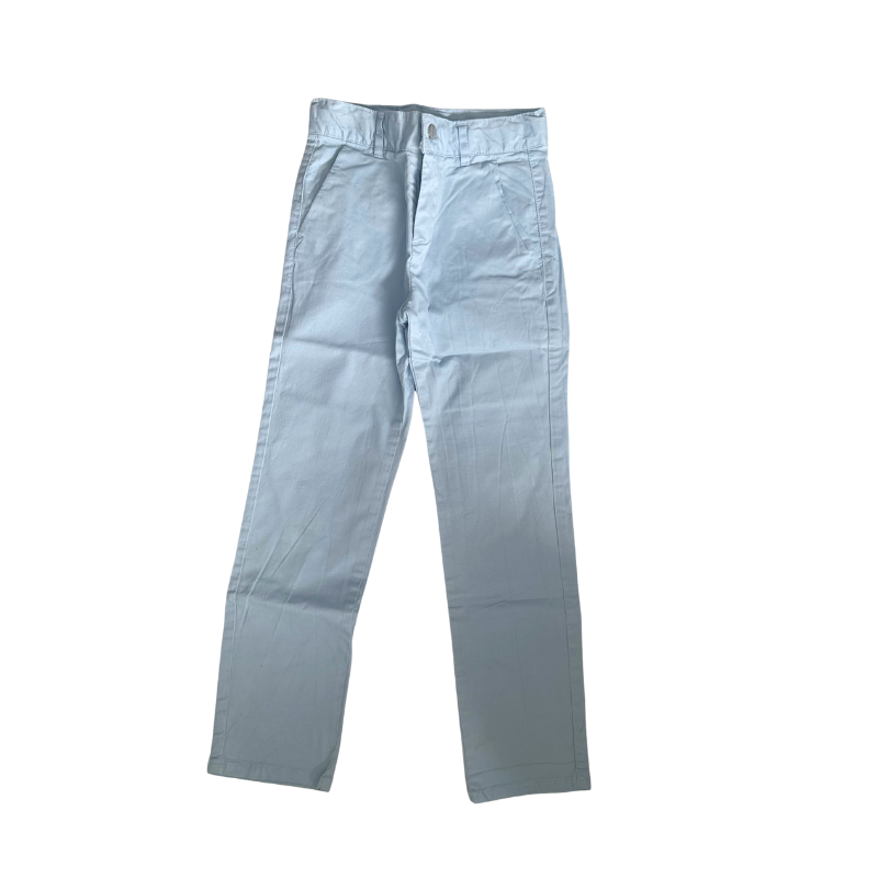 Pantalon bleu ciel en coton – Élégance estivale et coupe classique