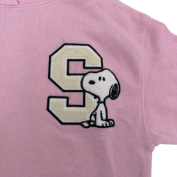 Sweat à capuche Zara x Snoopy rose fille – style varsity fun et confortable 10ans
