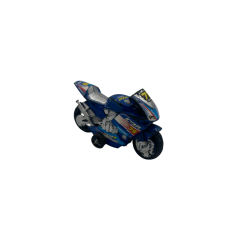 Moto de course bleue n°78 – Miniature de collection