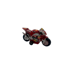 Moto de course rouge n°68 – Miniature pour jeux de vitesse
