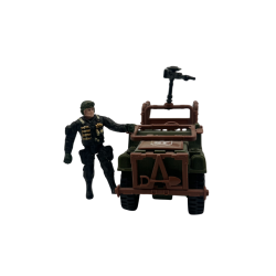 Jeep militaire et figurine Soldat – Soldier Force