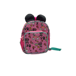 Sac à dos enfant rose – Motifs ludiques & oreilles fantaisie
