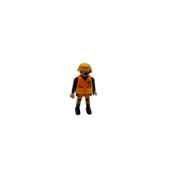 Figurine Playmobil Secouriste en Gilet Orange