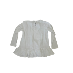 Robe blanche à manches longues Chip 'n Dale avec volant