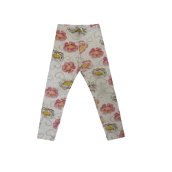Legging fille – Monnalisa – Imprimé floral et cœurs 8 ans