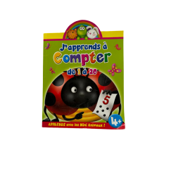 J'apprends à compter de 1 à 20 – Livre éducatif ludique avec autocollants