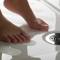 Bandelettes anti dérapantes pour douches et baignoires