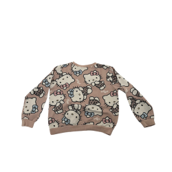 Sweat Hello Kitty rose imprimé intégral – Taille 8/10 ans