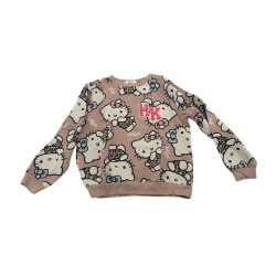 Sweat Hello Kitty rose imprimé intégral – Taille 8/10 ans