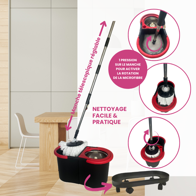 Wheeled bucket holder