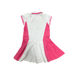 Robe polo Jacadi fille – Blanc et rose, 8 ans
