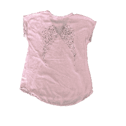 Tunique Angel’s Face rose avec strass et pompons – 6/7 ans