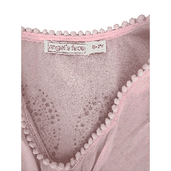 Tunique Angel’s Face rose avec strass et pompons – 6/7 ans