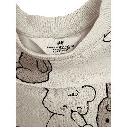 Ensemble H&M enfant – Sweat et legging imprimés oursons & lapins – 8/10 ans