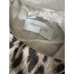 Robe léopard Roberto Cavalli Junior – Manches volantées, chic et tendance