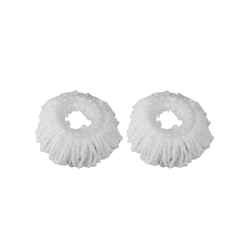 Pack of 2 microfibre refills for the Twist & Shine 2-in-1 mop: keep sweeping and washing your floors at full efficiency.