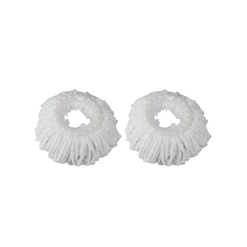 Pack of 2 microfibre refills for the Twist & Shine 2-in-1 mop: keep sweeping and washing your floors at full efficiency.