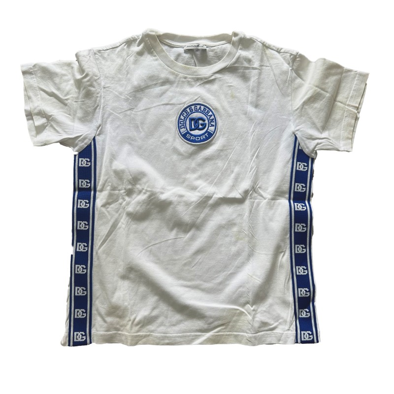 T-shirt Dolce & Gabbana Sport – Blanc & Bleu