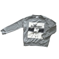 Sweat Burberry gris enfant – Logo faon 140 cm
