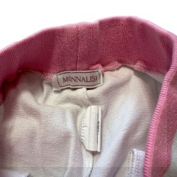 Pantalon de jogging Monnalisa Barbie blanc et rose