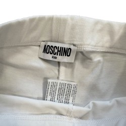 Legging Moschino Kid blanc avec ourson