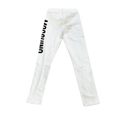 Legging Moschino Kid blanc avec ourson