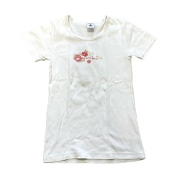 T-shirt blanc fille Petit Bateau