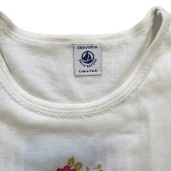 T-shirt blanc fille Petit Bateau