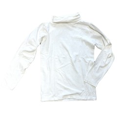 Jacadi Paris – Sous-pull blanc à col roulé fille