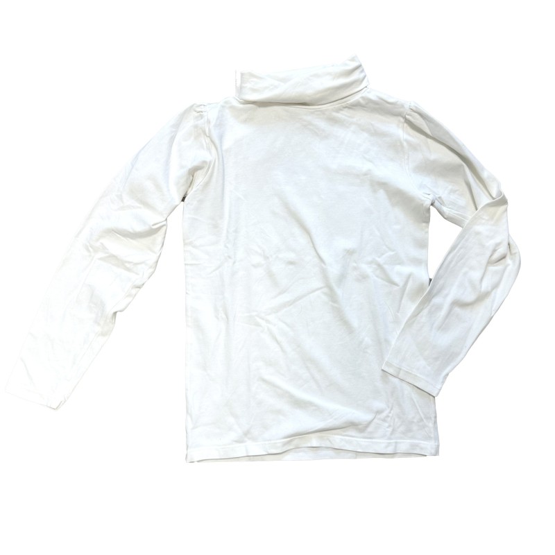 Jacadi Paris – Sous-pull blanc à col roulé fille