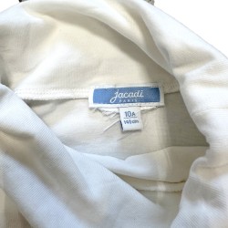 Jacadi Paris – Sous-pull blanc à col roulé fille