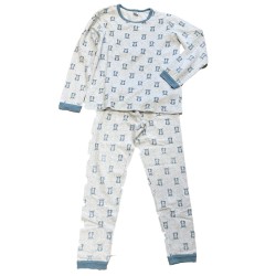 Pyjama Petit Bateau en coton bio – Imprimé chiens bleus