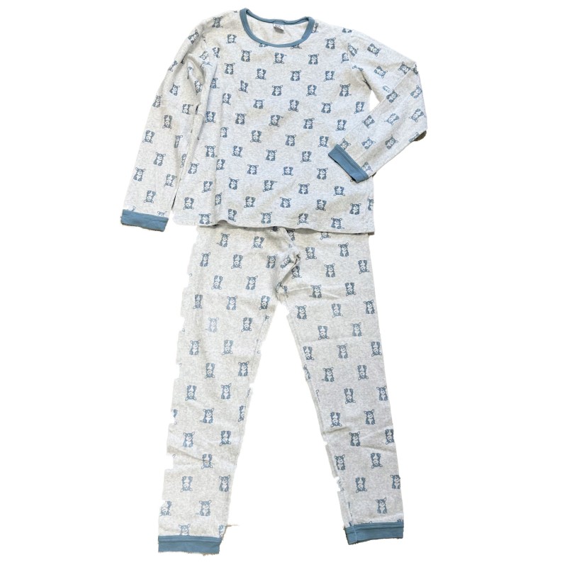 Pyjama Petit Bateau en coton bio – Imprimé chiens bleus