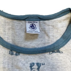 Pyjama Petit Bateau en coton bio – Imprimé chiens bleus
