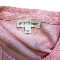 Gilet rose fille Angel’s Face – élégant avec nœuds décoratifs