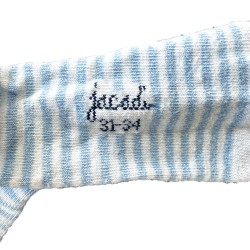 Chaussettes Jacadi Rayées Bleu et Blanc