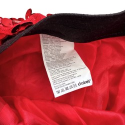 Jupe tutu à sequins rouges et argentés Claire’s